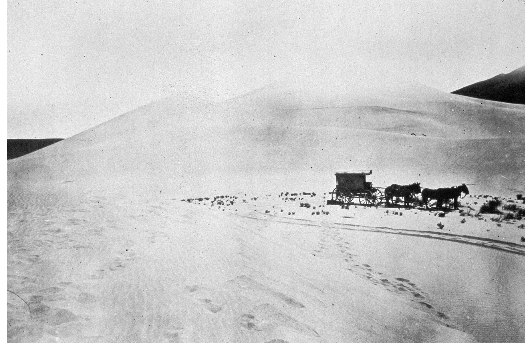 1867: Covered wagon, Carson Desert, Nevada